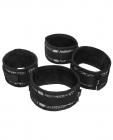 Steamy Shades Wrist To Ankle Cuffs Black Sex Toy Product