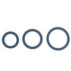 Hombre Snug Fit Silicone Thin C-Rings Navy 3 Pack Sex Toy Product