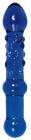 Beaded Sensations Glass Dildo Blue Sex Toy Product