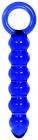 Cobalt Glass Dildo Beaded Blue Sex Toy Product