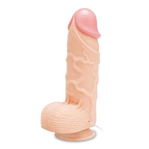 XXXtreme Kink Monster Girth 10 inches Vibrating Dildo Beige Sex Toy Product