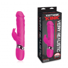 Veiny Realisitic Vibrator Cock Pink Sex Toy Product