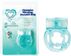 Champion Vibrating Reusable Ring - Sea Blue Sex Toy Product