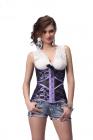 Cinch Underbust Corset Medium Purple Lace Sex Toy Product