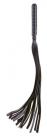 Fashionistas Glass Faux Leather Whip - Black Sex Toy Product