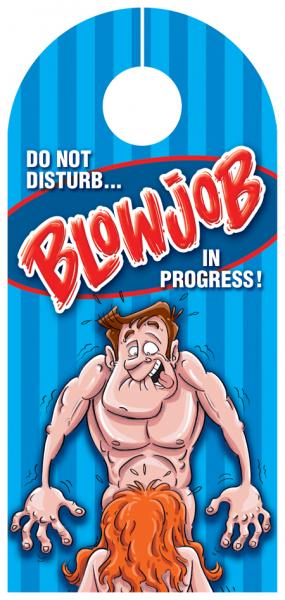 Blowjob In Progress Door Hanger Sex Toy Product