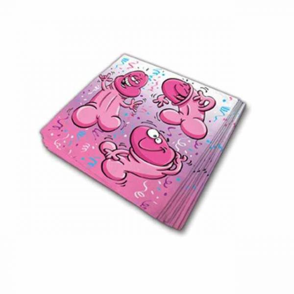Bachelorette Pecker Napkins 8 Count Sex Toy Product