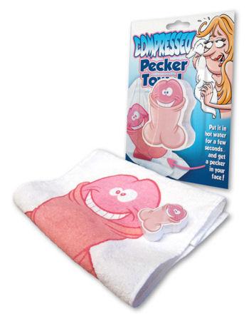 Compressed Pecker Towel Sex Toy Product