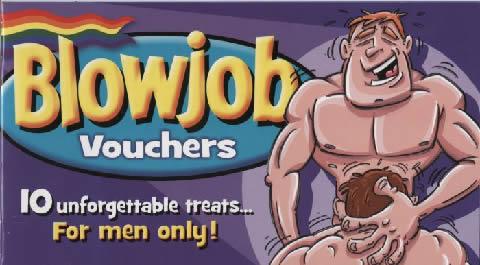 Blowjob Vouchers For Men Only Gay Sex Toy Product