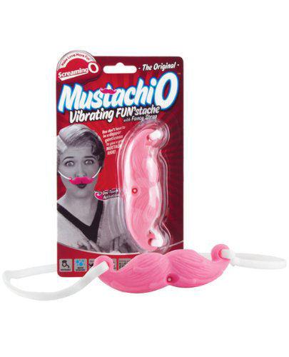 Mustachio Pink Strap On Vibrating Mustache Sex Toy Product