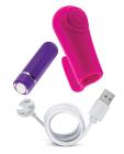 Aria Finger Wand Rechargeable Bullet Kit Pink Sex Toy Product
