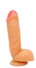 Trigger Dildo with Suction Cup Beige Sex Toy Product
