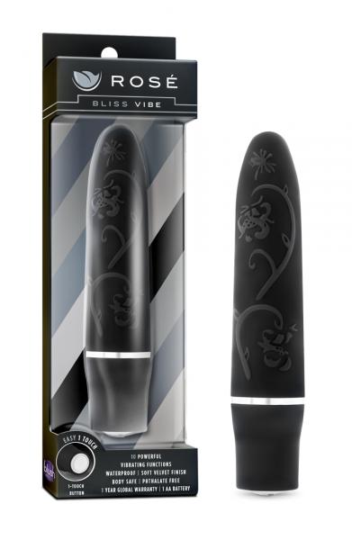 Rose Bliss Vibe Black Sex Toy Product