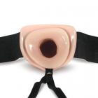 Dr. Skin 6 inches Hollow Strap On Beige Sex Toy Product