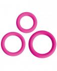 Gossip Love Ring Trio Magenta Pink Sex Toy Product