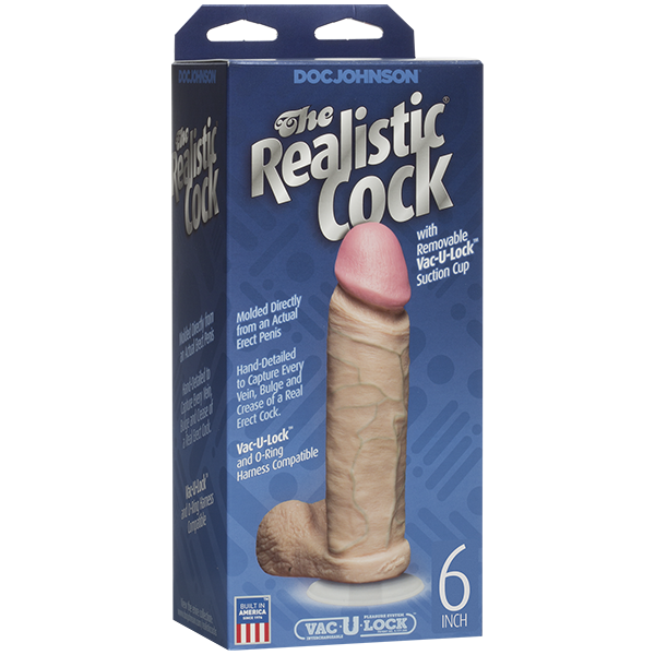 The Realistic Dildo 6 Inch - Beige Sex Toy Product