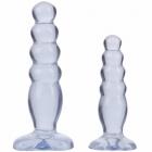 Crystal Jellies Anal Delight Trainer Kit Butt Plugs Clear  Sex Toy Product