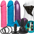 Vac-U-Lock Vibrating Dual Density Couples Set Colors Sex Toy Product