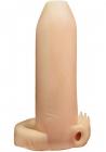 Deemun Extra Girth Vibrating Enhancer 6 inches by 2 inches Beige Sex Toy Product