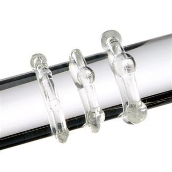 Triple Erection System 3 Rings Clear Sex Toy Product