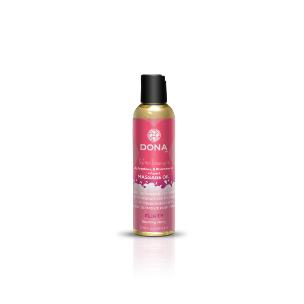 Dona Massage Oil Flirty Blushing Berry 3.75oz Sex Toy Product