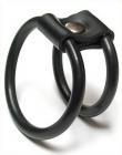 Shaft and Balls Rubber Double O Cock Ring Sex Toy Product