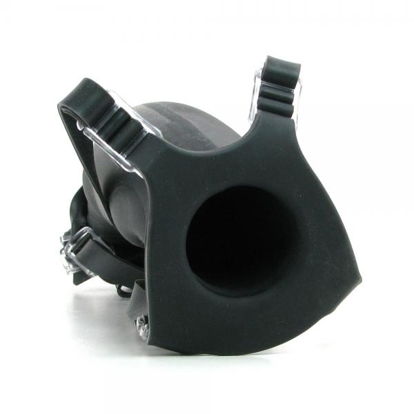 7" Silicone Hollow Strap On Black Sex Toy Product