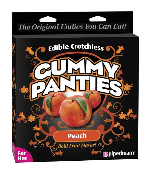 Edible Crotchless Gummy Panties Peach Sex Toy Product