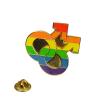 Gaysentials Lapel Pin Rainbow Double Male Sex Toy Product Image 2