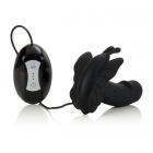 7-Function Silicone Wild Butterfly - Black Sex Toy Product