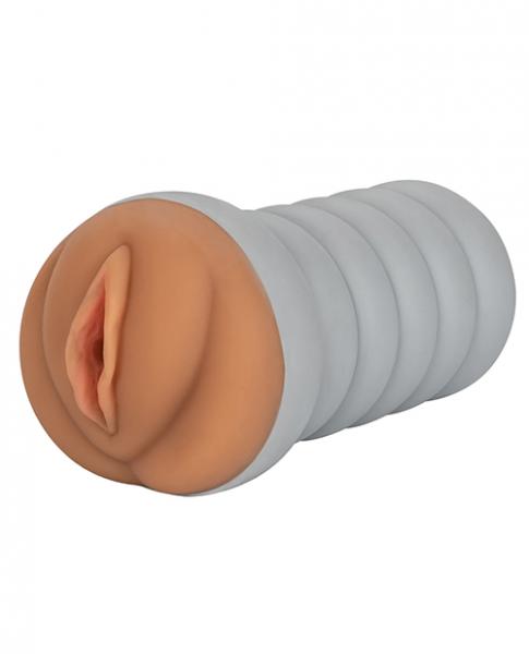 Ribbed Gripper Tight Pussy Brown Stroker Sex Toy Product