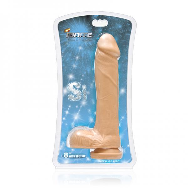 8 Inches Dildo Balls Beige Sex Toy Product