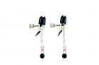 Pink Beaded Nipple Clamps With Adjustable Broad Tip Pink	 Sex Toy Product