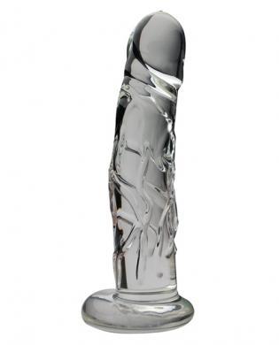 Medium 8" Realistic Glass Dildo	 Sex Toy Product