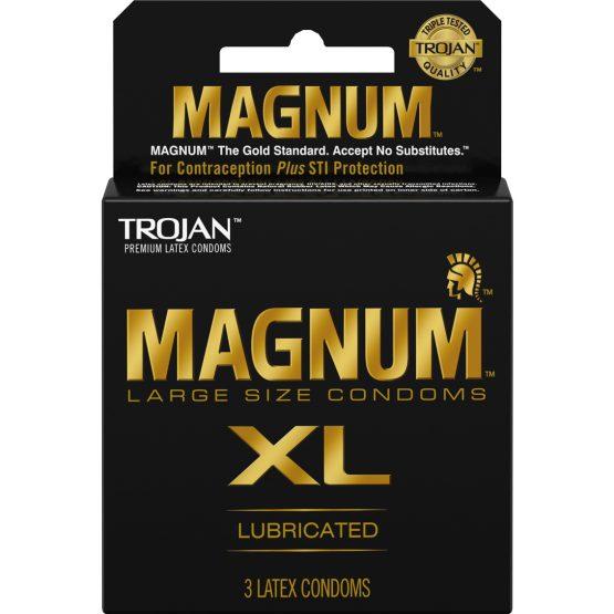 Trojan Magnum XL 3 Pack Latex Condoms Sex Toy Product