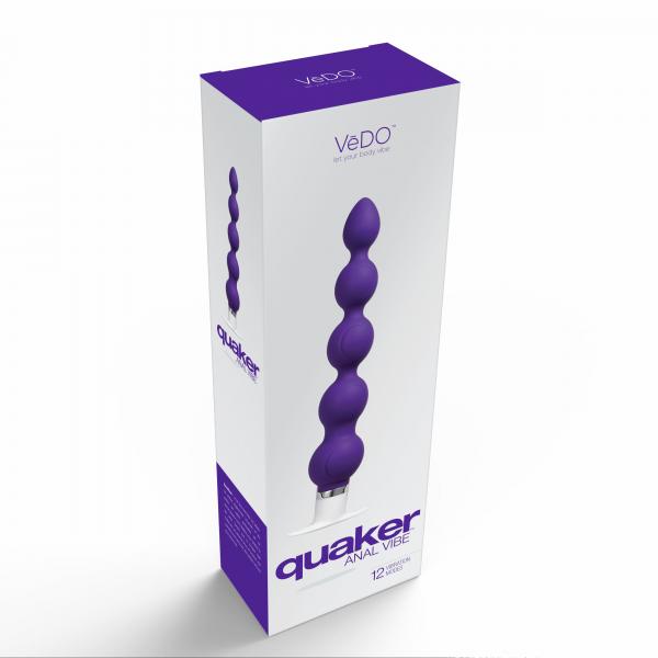 Quaker Anal Vibe Into You Indigo Sex Toy Product