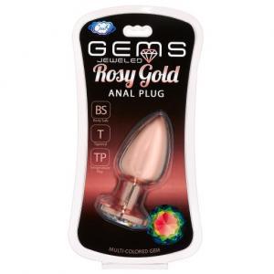 Gems Rosy Gold Anal Plug Large Sex Toy Product