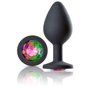 Cloud 9 Gems Black Silicone Anal Plug Medium Sex Toy Product