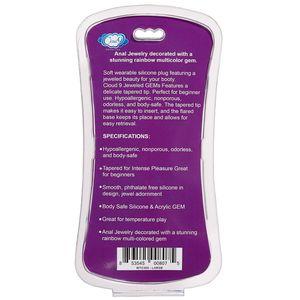 Cloud 9 Gems Black Silicone Anal Plug Large Sex Toy Product