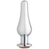 Cloud 9 Gems Silver Chromed Tall Anal Plug Large Sex Toy Product Image 1