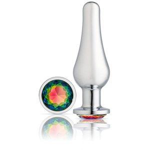 Cloud 9 Gems Silver Chromed Tall Anal Plug Large Sex Toy Product