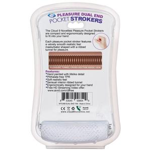 Cloud 9 Personal Double Ended Ribbed Stroker Tan Sex Toy Product