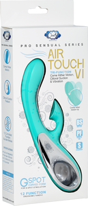Cloud 9 Pro Sensual Air Touch VI Come Hither Rabbit Teal Sex Toy Product