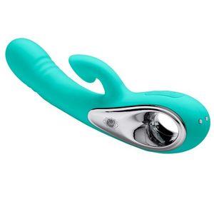 Cloud 9 Pro Sensual Air Touch VI Come Hither Rabbit Teal Sex Toy Product
