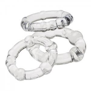 Cloud 9 Cockring Combo Beaded Clear Sex Toy Product