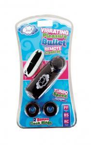 Cloud 9 Bullet Vibrator with Cock Rings Black Sex Toy Product