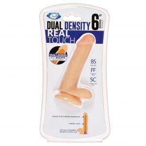 Cloud 9 Dual Density Real Touch Dong 6 inches with Balls Beige Sex Toy Product