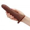 Cloud 9 Dual Density Real Touch 7 inches Dong without Balls Brown Sex Toy Product Image 4