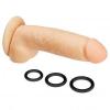 Cloud 9 Dual Density Real Touch 8 inches Dildo with Balls Beige Sex Toy Product Image 1