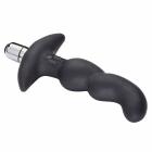 Pro Sensual Soft Angled Tip Prostate Anal Massager Black Bonus C Rings  Sex Toy Product